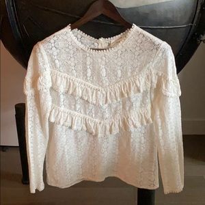 Sézane lace blouse